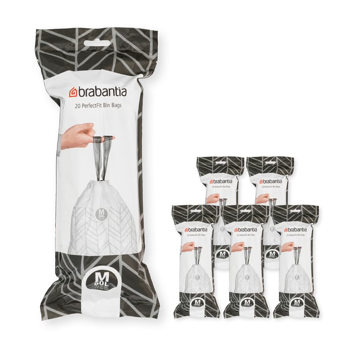 Brabantia PerfectFit roskapussi 120 pussia - Malli M, 60 l - Brabantia