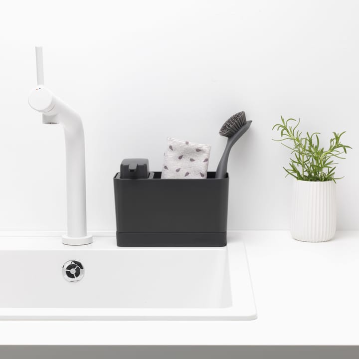 Brabantia tiskipöydän teline saippuapumpulla, Tummanharmaa Brabantia