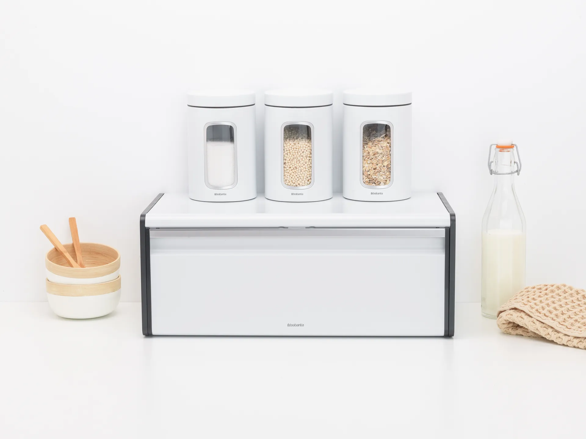 Fall Front leipälaatikko, White-black Brabantia