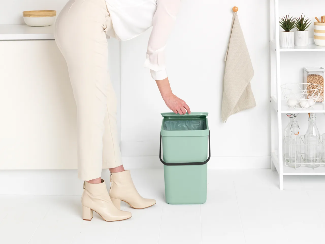 Jäteastia Sort & Go 25L, Jade green Brabantia