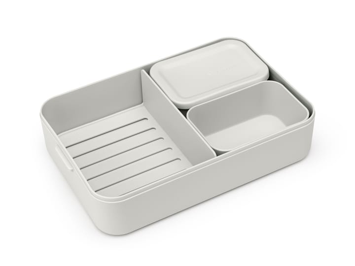 Make & Take bento -lounasrasia suuri 2 l, Vaaleanharmaa Brabantia