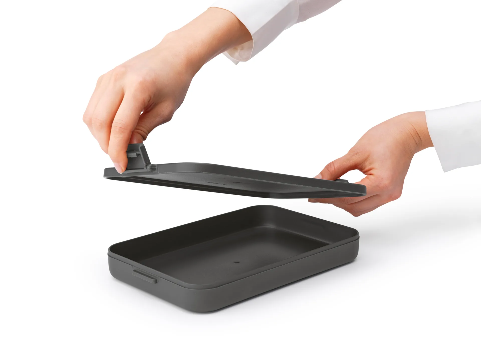 Make & Take -lounasrasia litteä 1,1 l, Tummanharmaa Brabantia