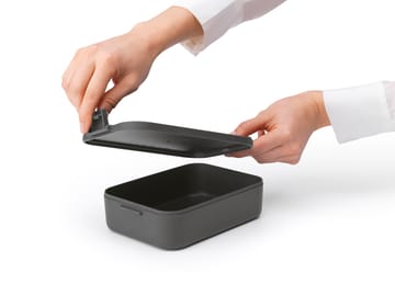 Make & Take -lounasrasia medium 1,1 l - Tummanharmaa - Brabantia