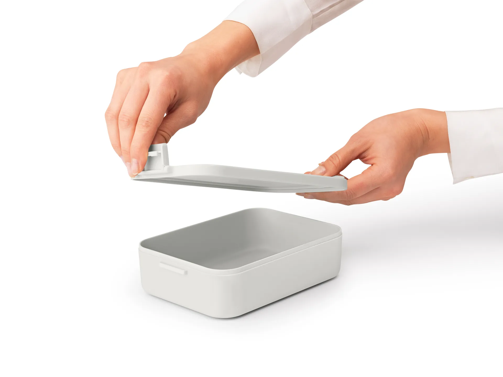 Make & Take -lounasrasia medium 1,1 l, Vaaleanharmaa Brabantia