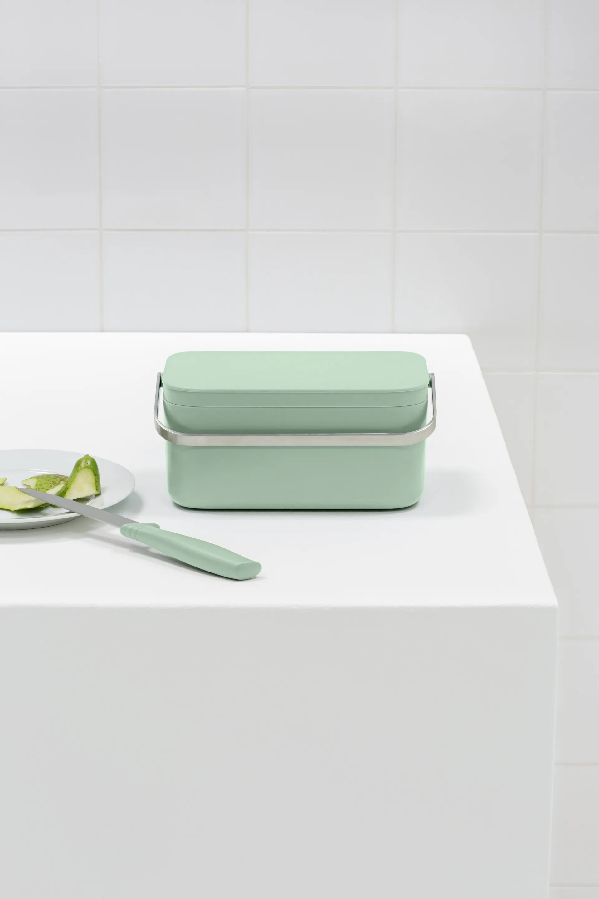 Sinkside biojäteastia 13x22 cm, Jade green Brabantia