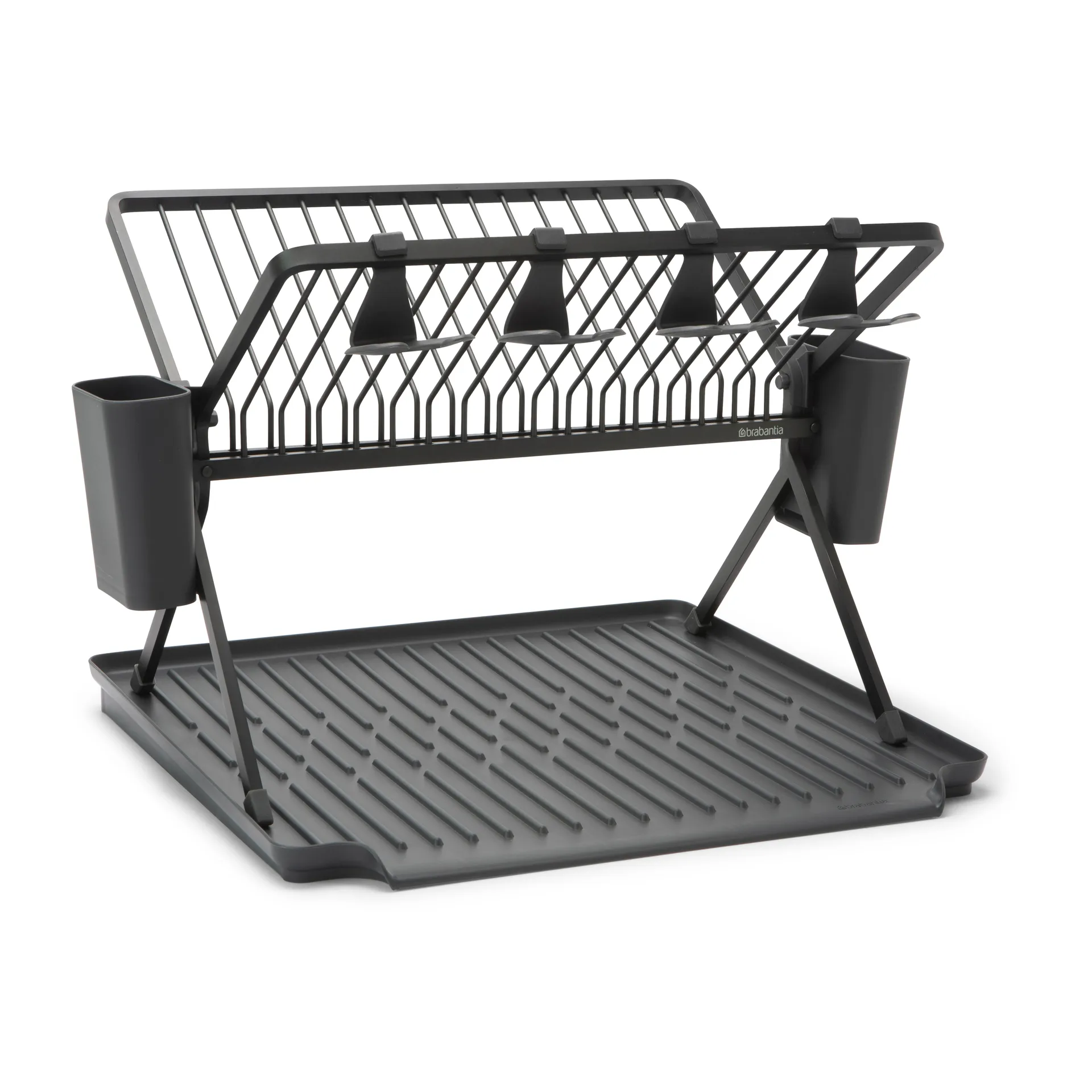 Sinkside kokoontaitettava tiskiteline 51 cm, Tummanharmaa Brabantia