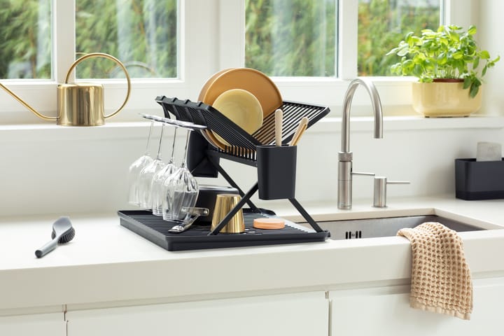 Sinkside kokoontaitettava tiskiteline 51 cm, Tummanharmaa Brabantia
