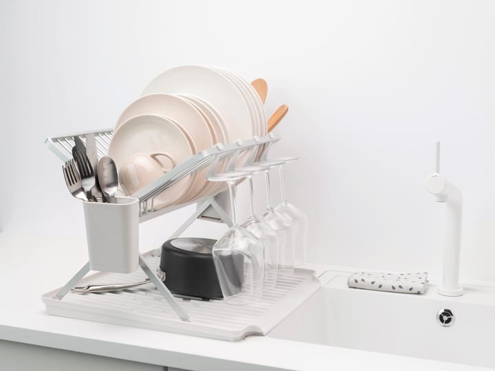 Sinkside kokoontaitettava tiskiteline 51 cm, vaaleanharmaa Brabantia