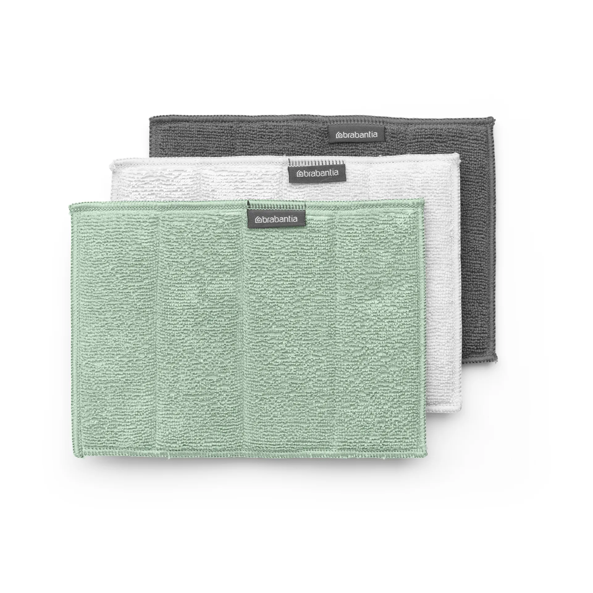 Sinkside puhdistussieni mikrokuitu 3-pack, Jade green Brabantia