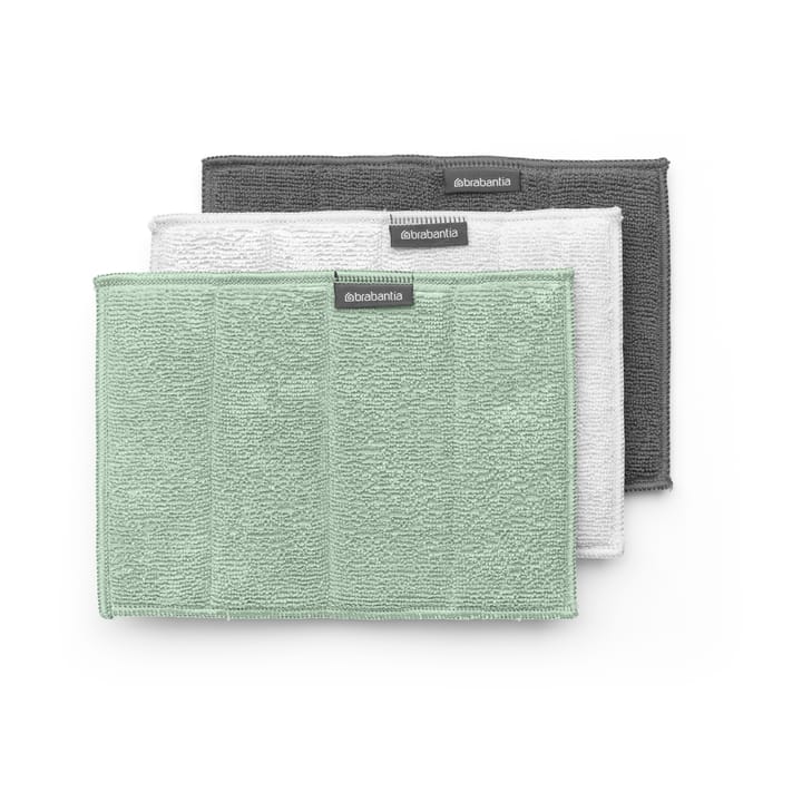 Sinkside puhdistussieni mikrokuitu 3-pack, Jade green Brabantia