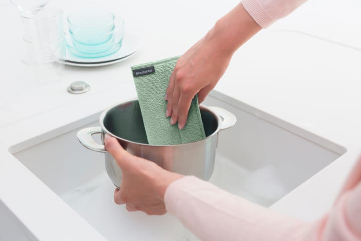 Sinkside puhdistussieni mikrokuitu 3-pack, Jade green Brabantia