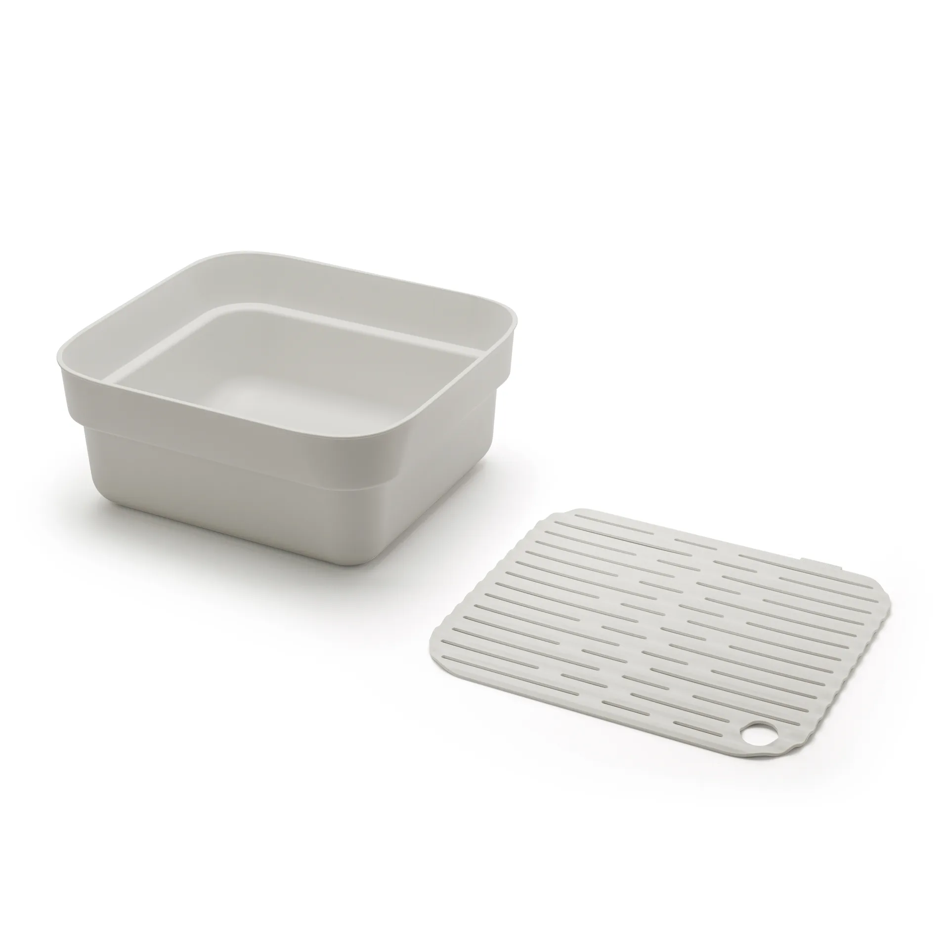 Sinkside tiskiamme kuivaustarjottimella 34x37 cm, Vaaleanharmaa Brabantia