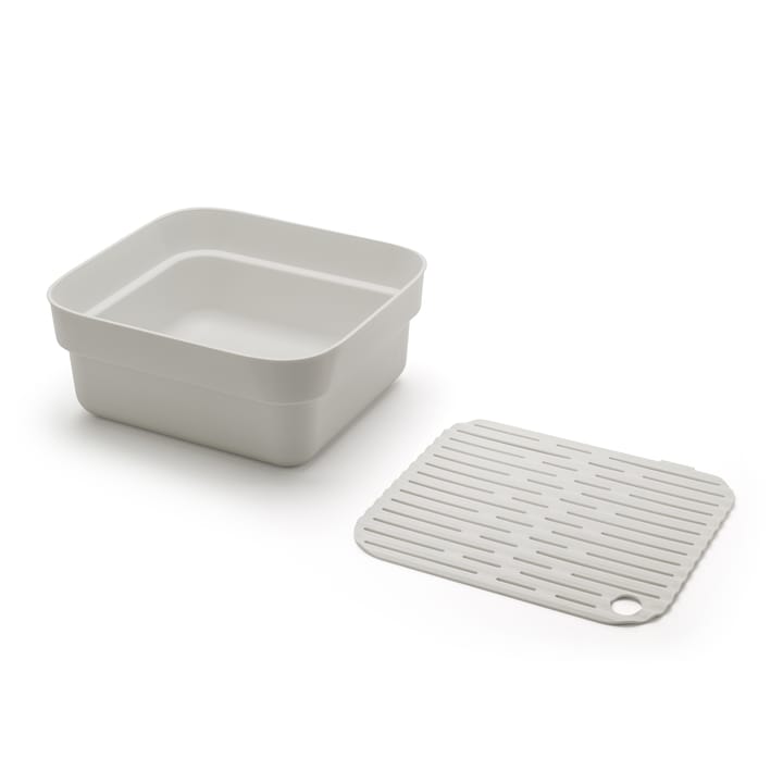 Sinkside tiskiamme kuivaustarjottimella 34x37 cm, Vaaleanharmaa Brabantia