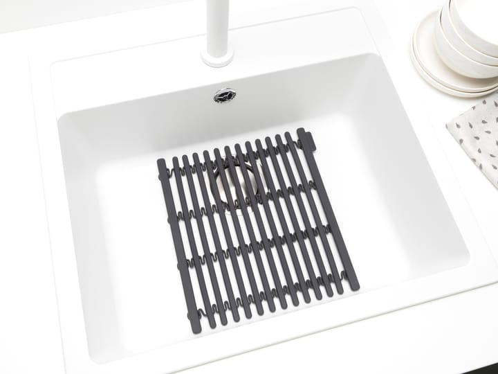 Sinkside tiskimatto 30x30 cm, Tummanharmaa Brabantia