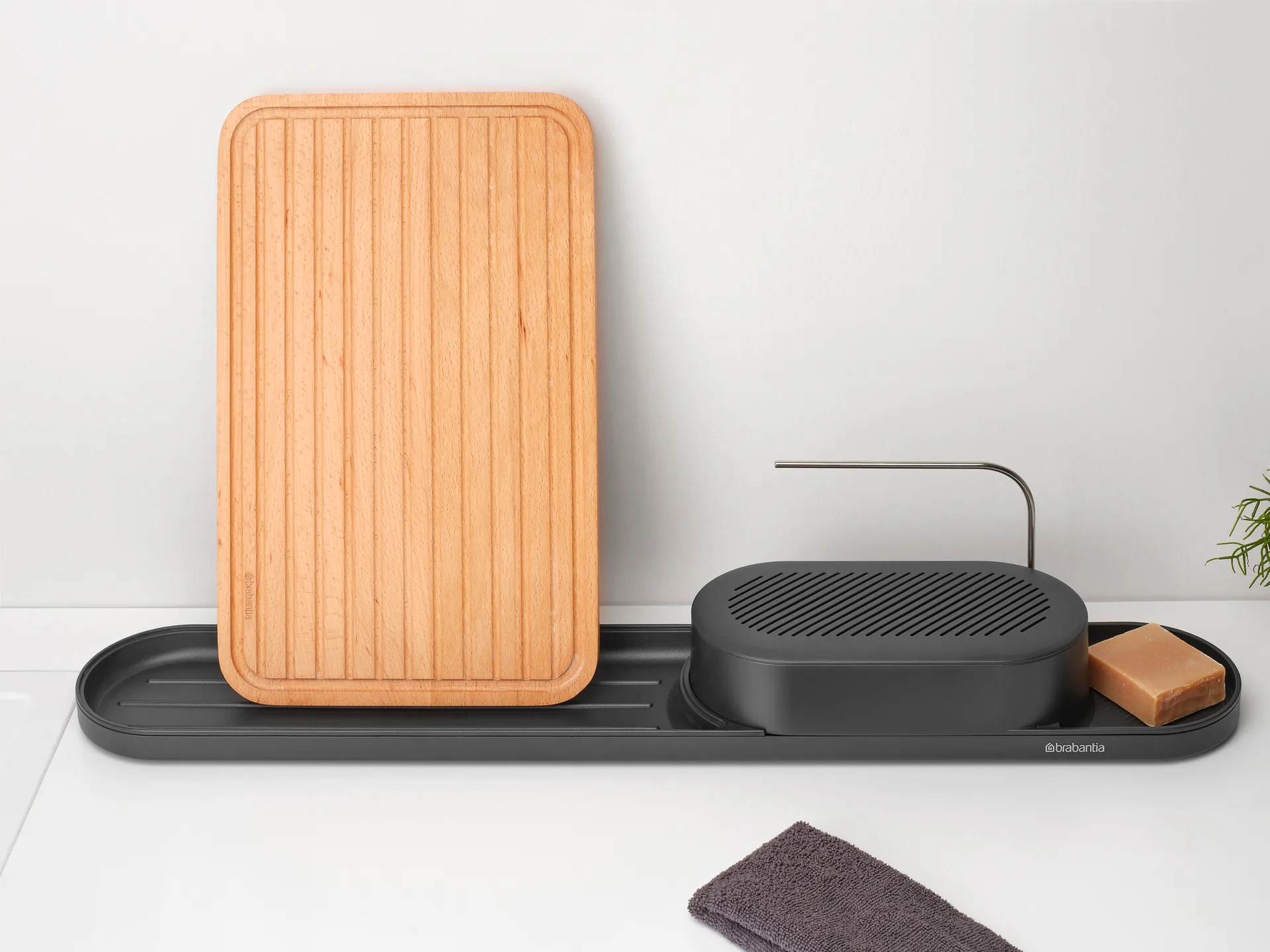 SinkStyle astianpesusetti 2 osaa, Mineral Infinite Grey Brabantia