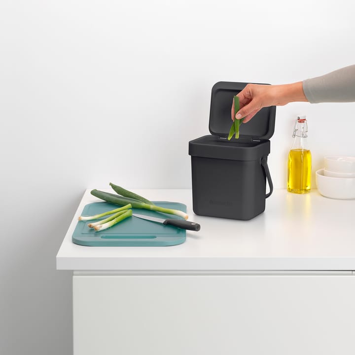 Sort & Go jäteastia 3 L, Harmaa Brabantia