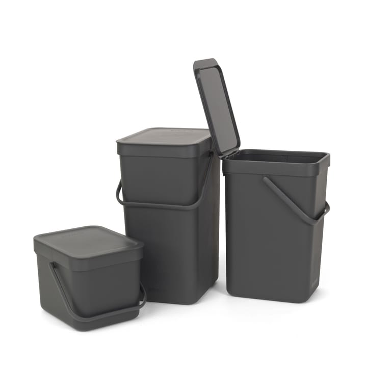 Sort & Go jäteastia 6 litraa, harmaa Brabantia