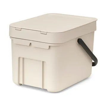 Sort & Go jäteastia 6 litraa - Soft beige - Brabantia
