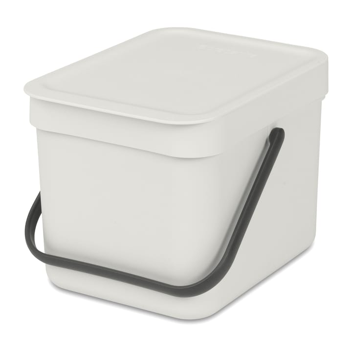 Sort & Go jäteastia 6 litraa, Vaaleanharmaa Brabantia