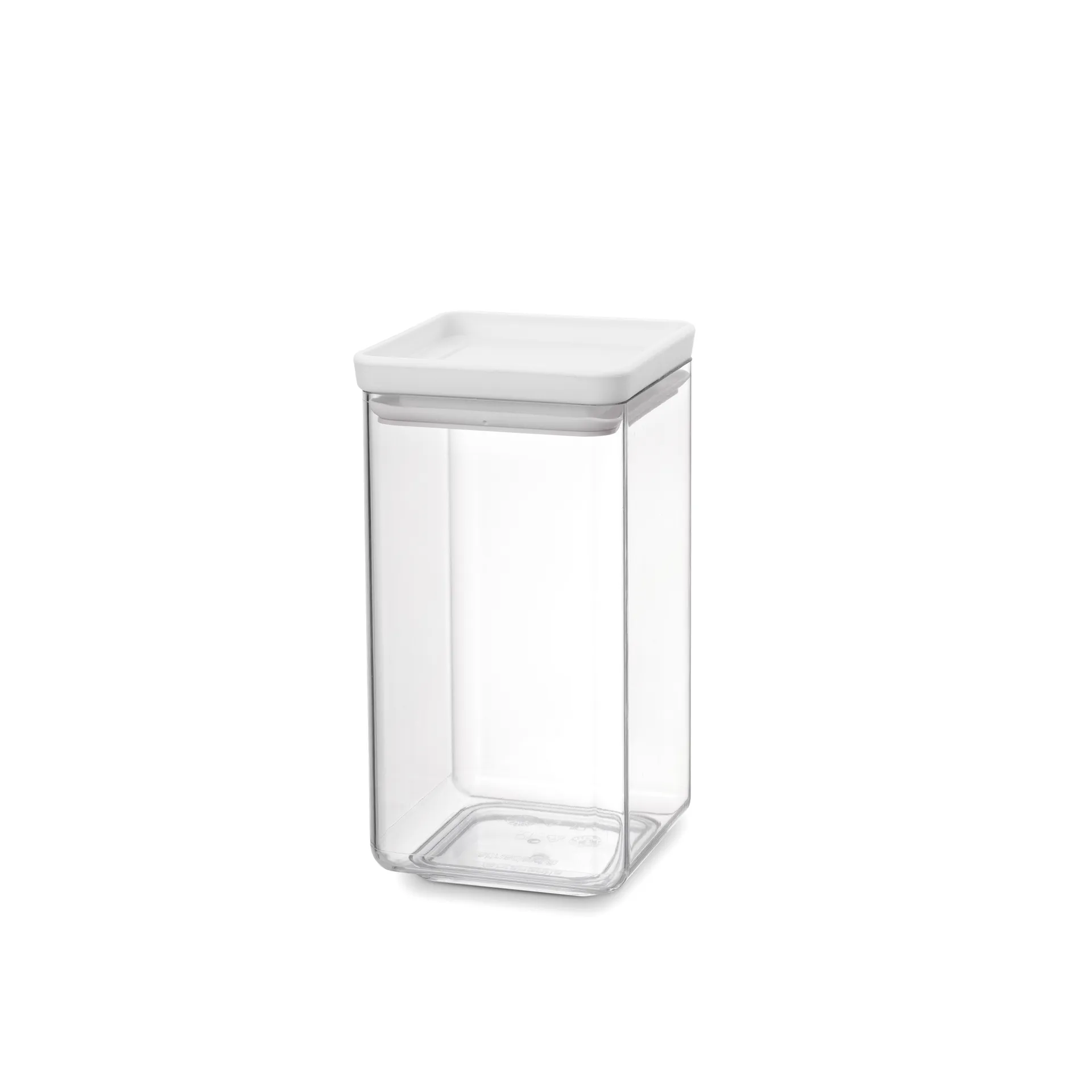 TASTY+ neliö säilytyspurkki 1,6 L, Vaaleanharmaa Brabantia