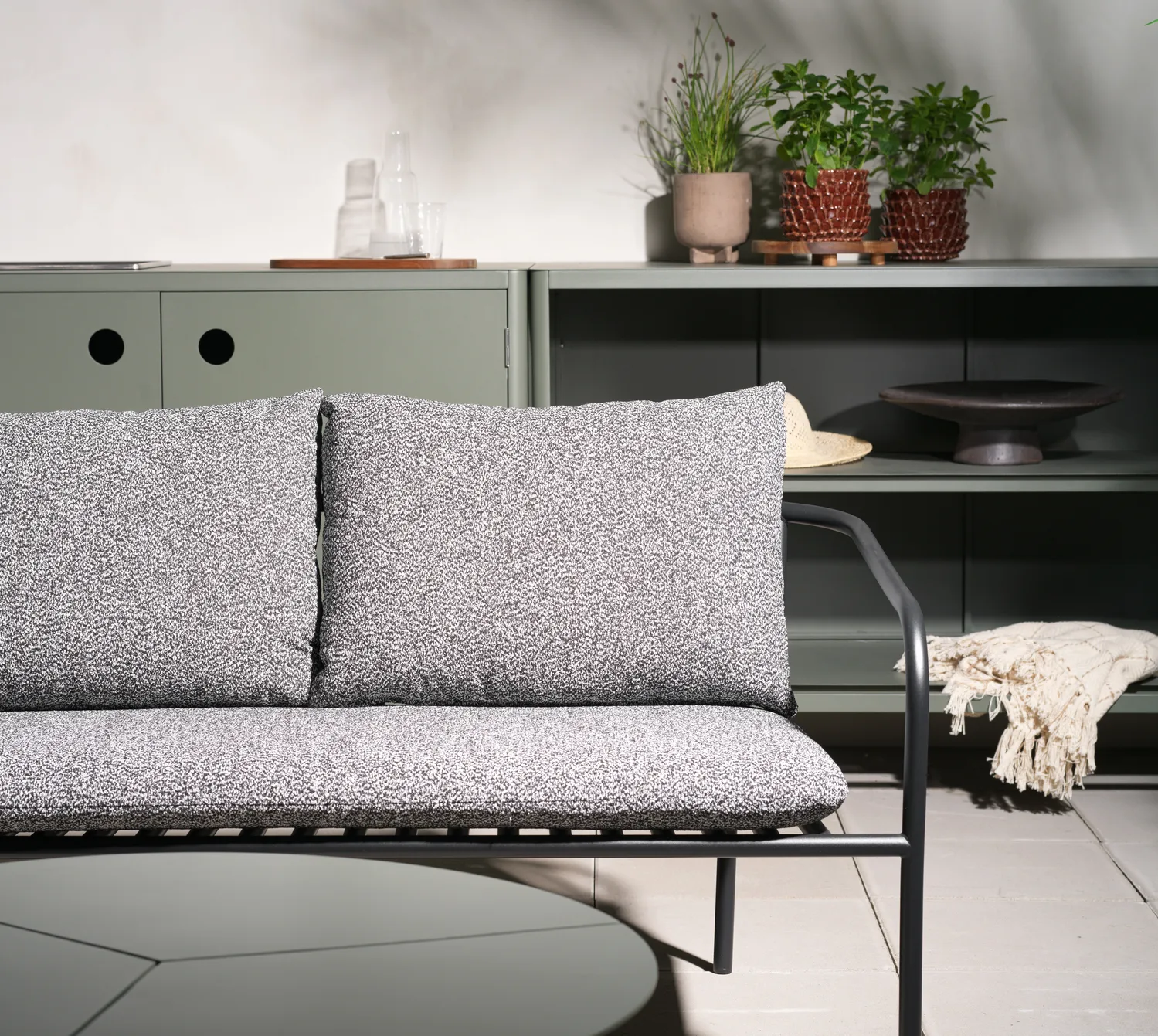 Kelia ulkokeittiön allaskaappi, Nordic green, 121x90x64 Brafab