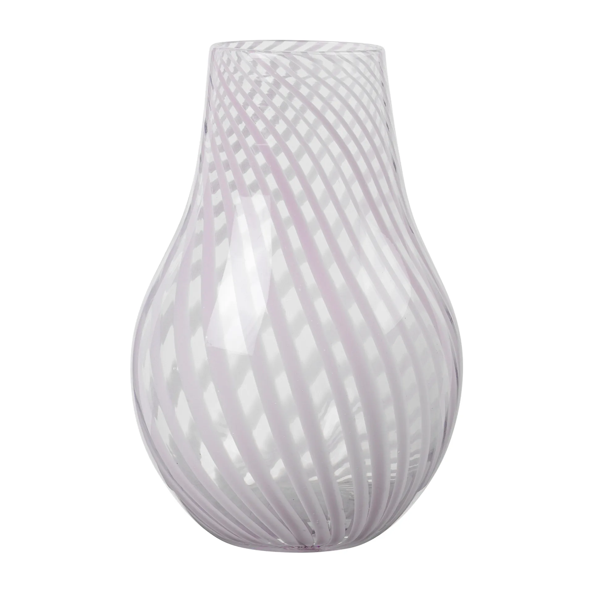 Ada Cross Stripe -maljakko 22,5 cm, Lavender grey Broste Copenhagen