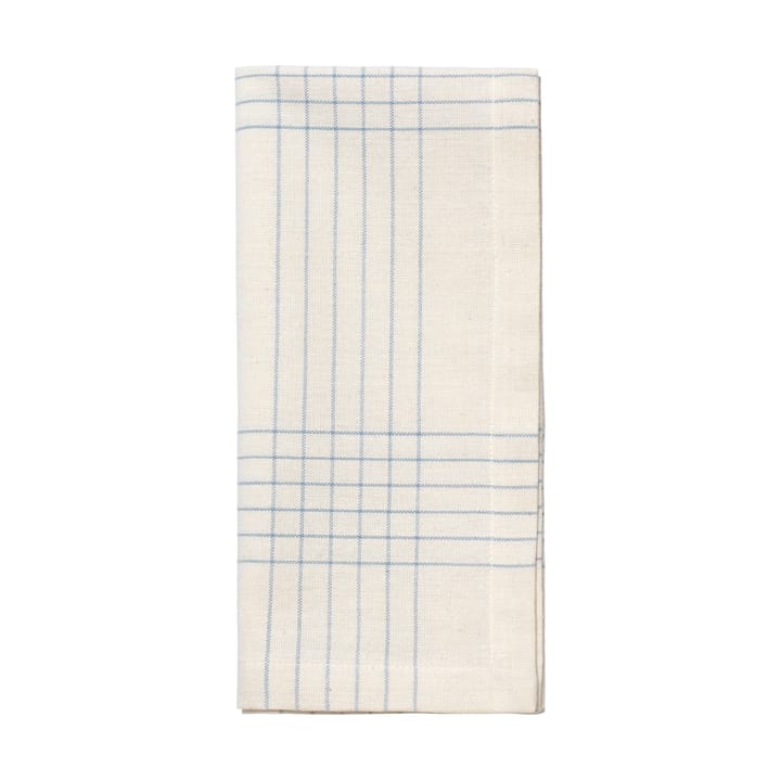 Alice kangaslautasliina 45x45 cm, Dusty blue-natural Broste Copenhagen