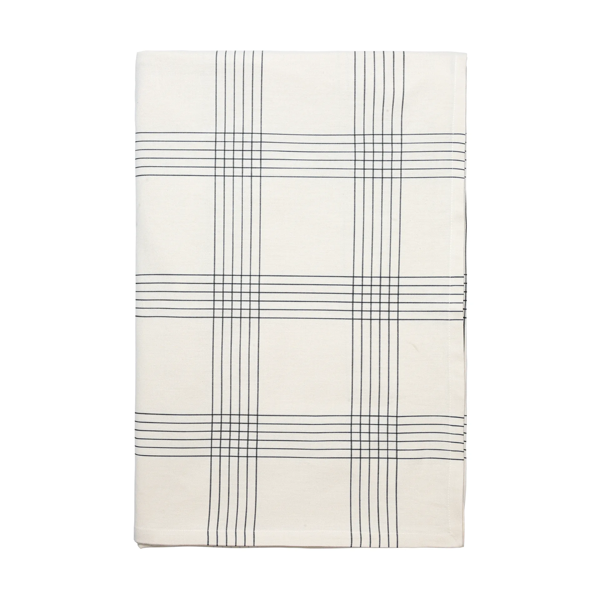 Alice pöytäliina, 160x200 cm, Black-Natural Broste Copenhagen