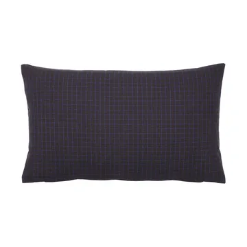 Bodil tyynynpäällinen 30x50 cm - Black-intense blue - Broste Copenhagen