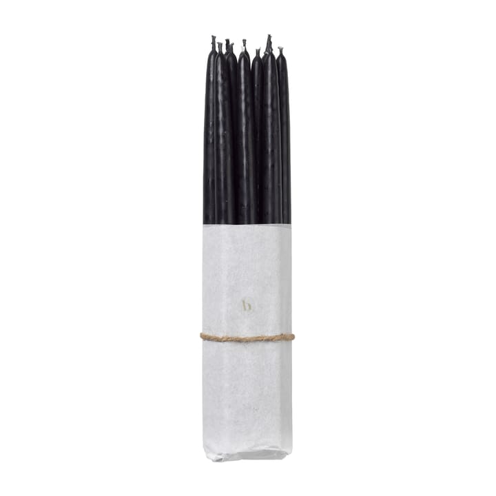 Broste Copenhagen -antiikkikynttilä kastettu 10-pakkaus - Simply black - Broste Copenhagen
