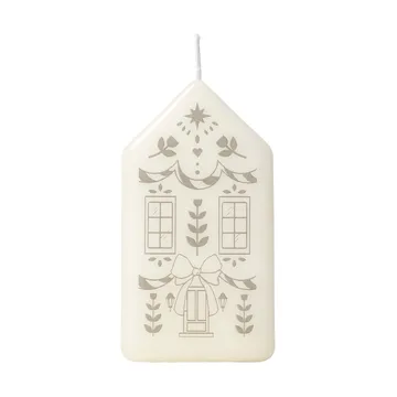 Casa pöytäkynttilä - White-Silver - Broste Copenhagen