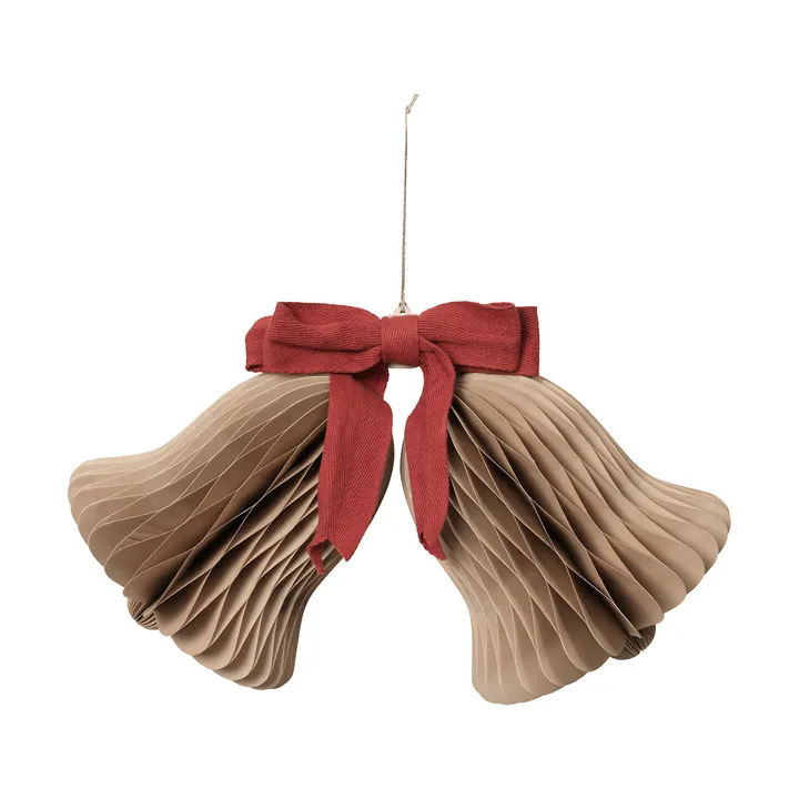Chime-kello joulukoriste - Natural Brown-Red - Broste Copenhagen