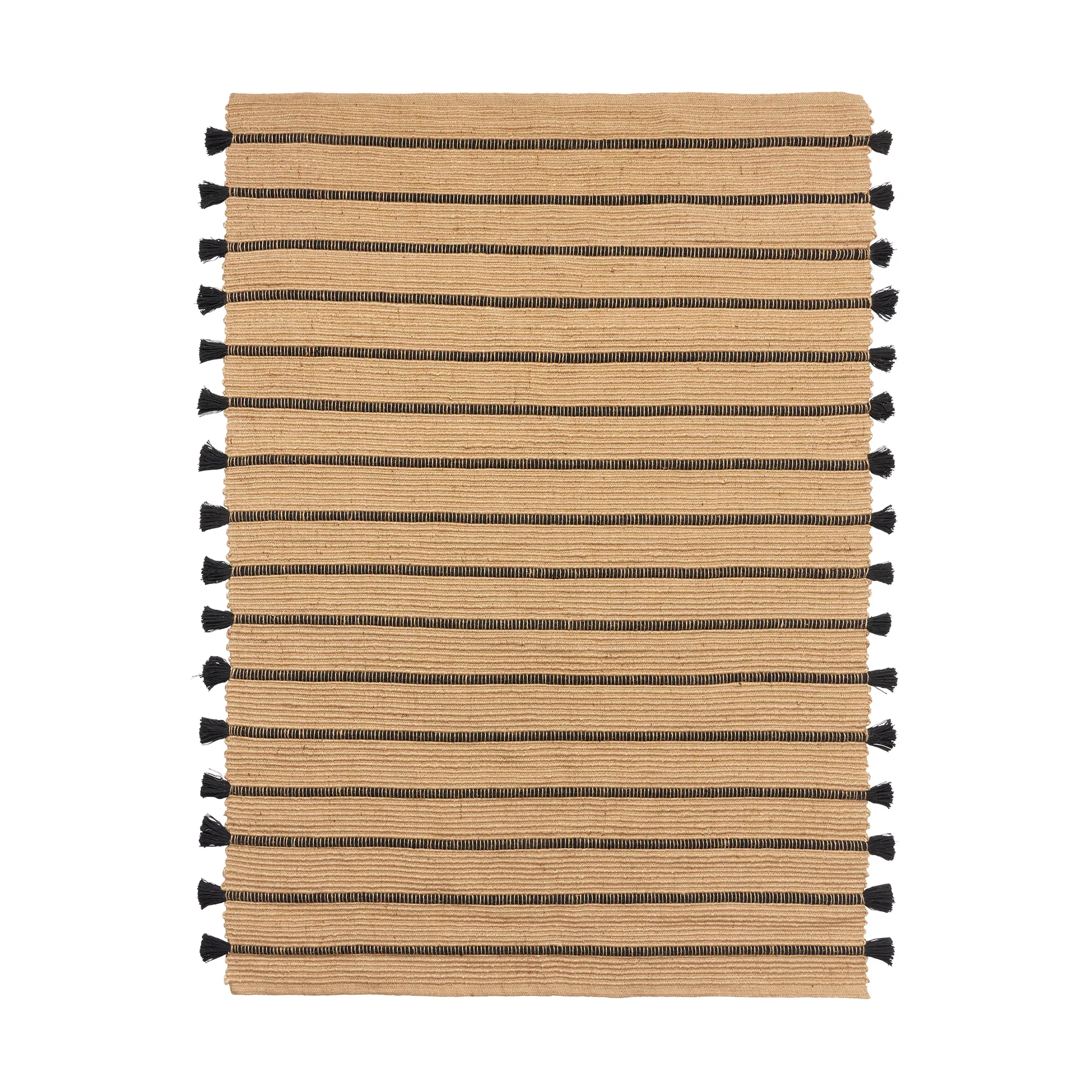 Ezra matto 140x200 cm, Natural-black Broste Copenhagen