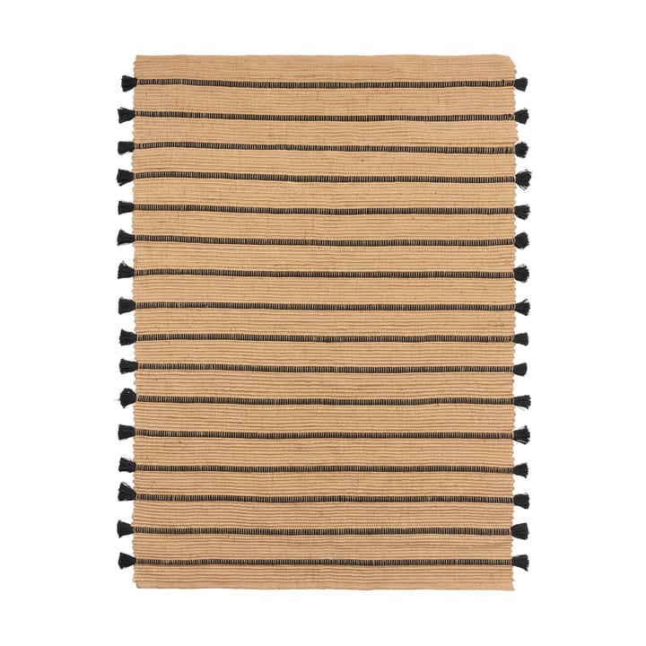 Ezra matto 140x200 cm - Natural-black - Broste Copenhagen