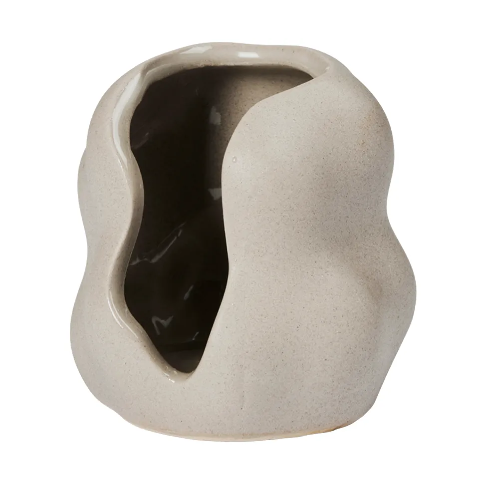 Hekla Hurricane-lamppu, Töyhtöharmaa, Ø9,5 cm Broste Copenhagen