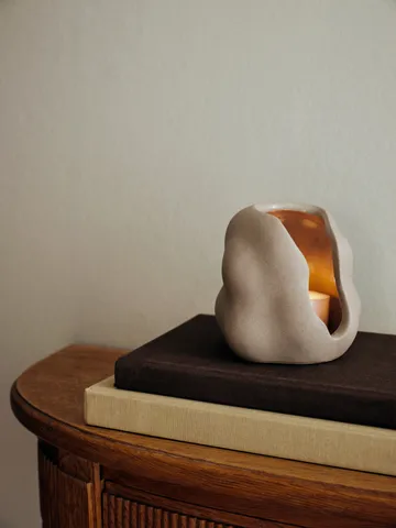 Hekla Hurricane-lamppu - Töyhtöharmaa, Ø9,5 cm - Broste Copenhagen