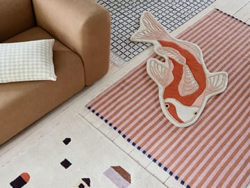 Koi matto 97 x 130 cm - Pumpkin orange - Broste Copenhagen
