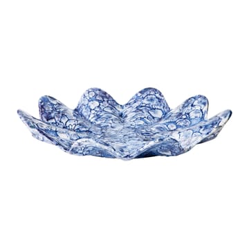 Lilja koristelautanen Ø 38 cm - Intense blue-white - Broste Copenhagen