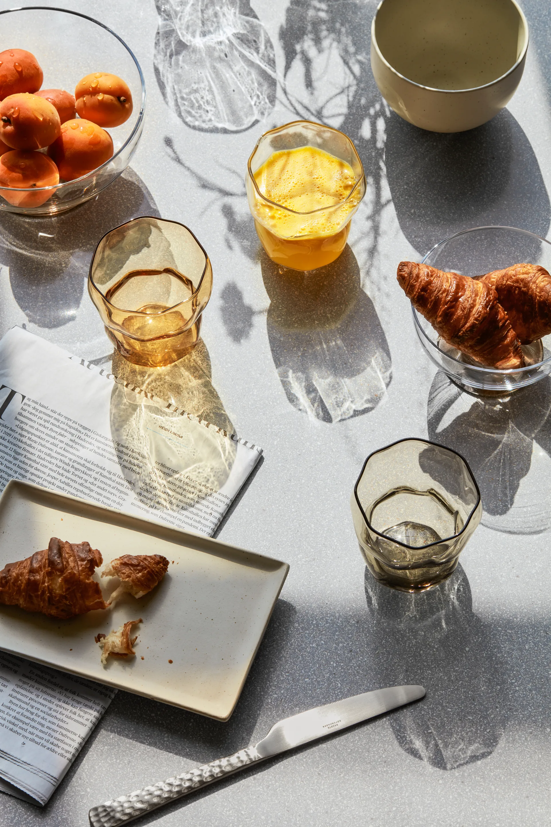 Limfjord juomalasi 25 cl, Light grey Broste Copenhagen