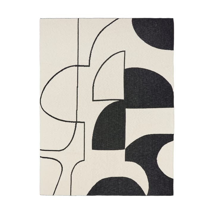 Maren huopa 130x180 cm, Black-off white Broste Copenhagen