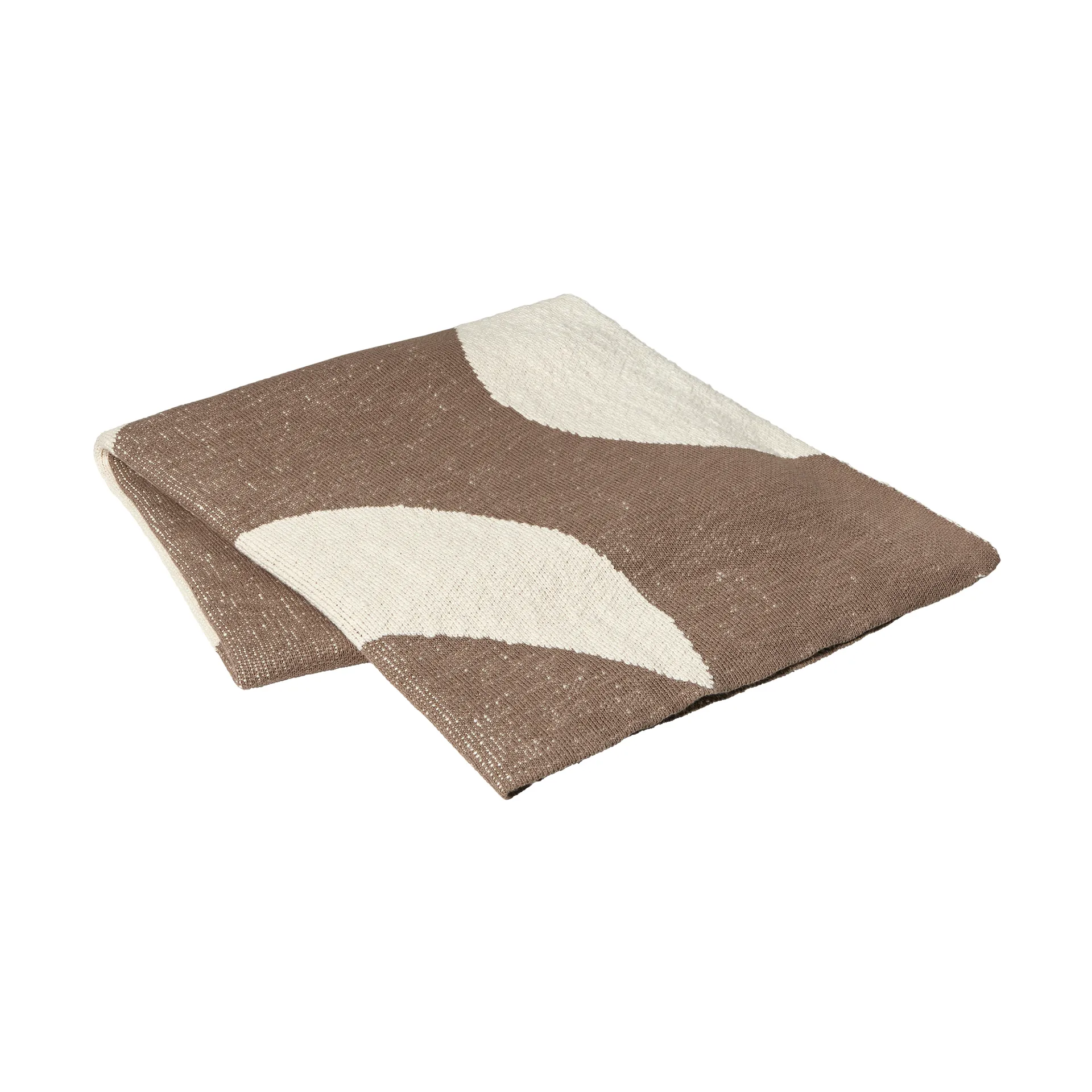 Maren huopa 130x180 cm, Kangaroo brown-off white Broste Copenhagen