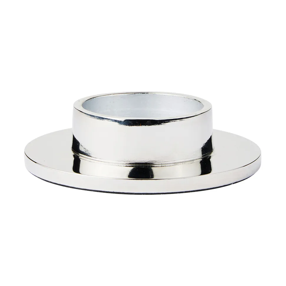 Broste Copenhagen Maro kynttilänjalka block-kynttilöille Hopea viimeistely, 4 cm