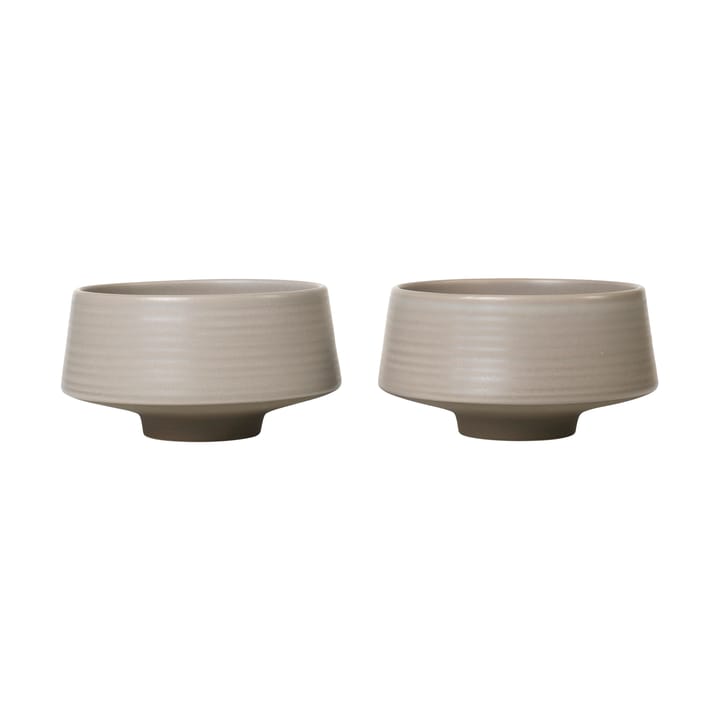 Miko kulho Ø14 cm 2-pack - Warm grey - Broste Copenhagen