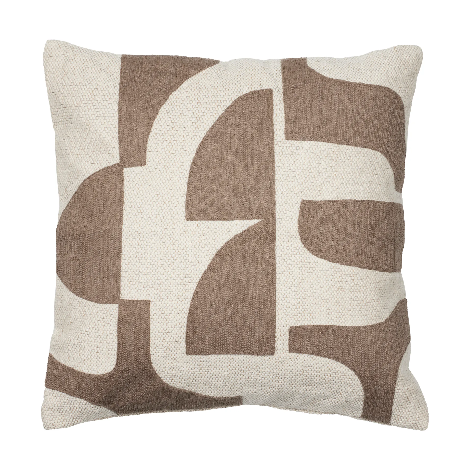 Mundo tyynynpäällinen 50x50 cm, Kangaroo brown-off white Broste Copenhagen
