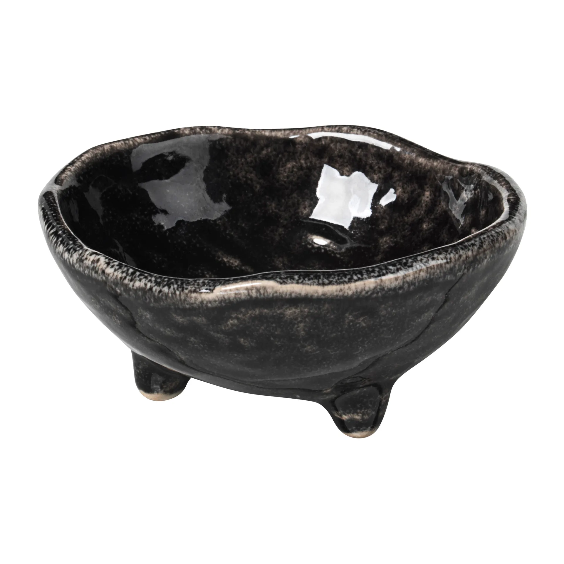 Nordic Coal jalallinen kulho, Ø 8,5 cm Broste Copenhagen
