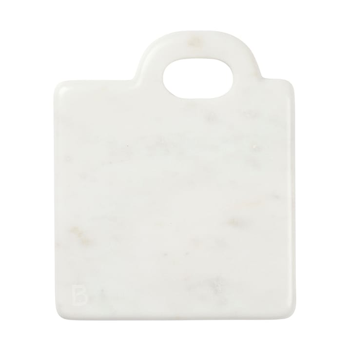 Olina leikkuulauta 14x17 cm - White marble - Broste Copenhagen