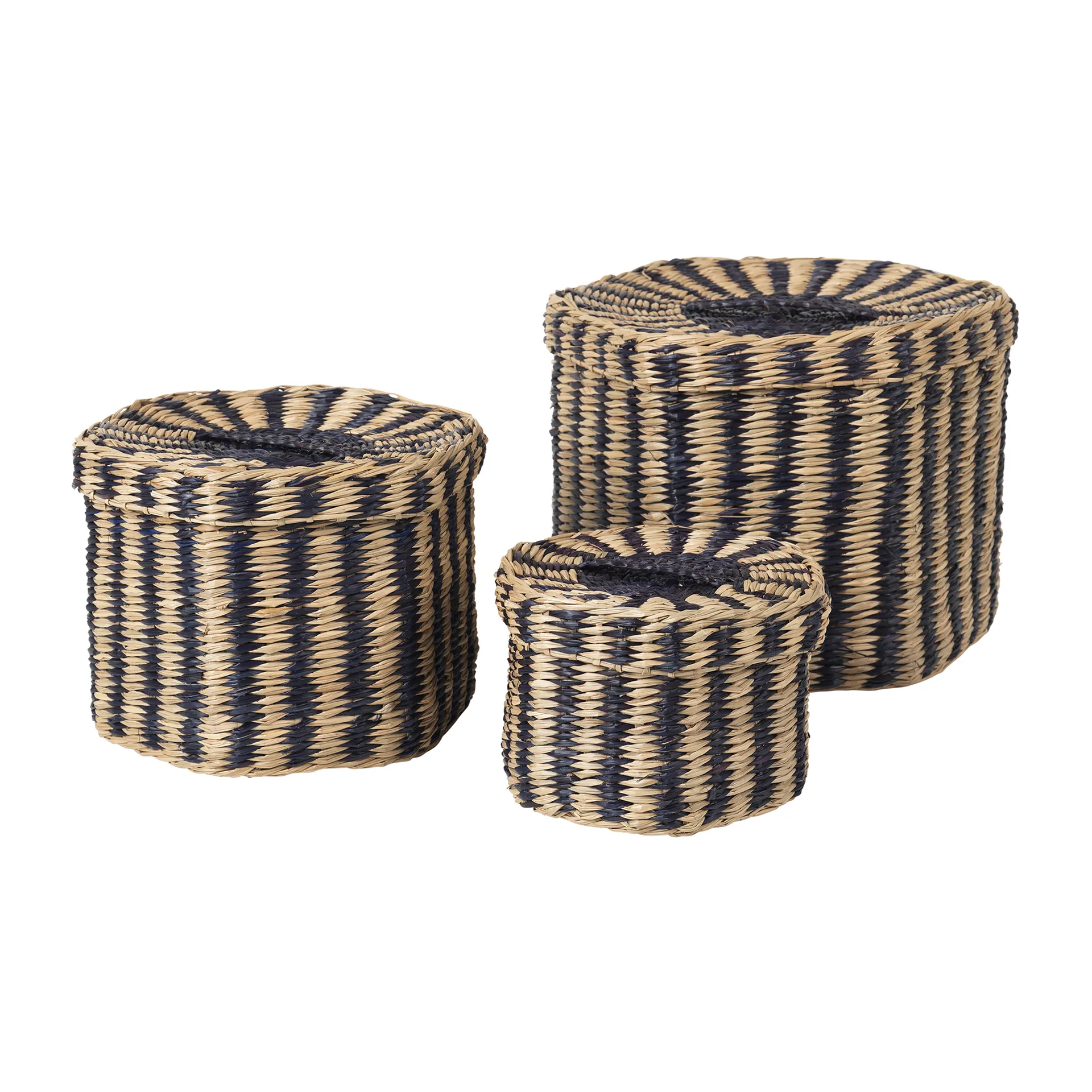 Polly kori 3 osaa, Natural-black Broste Copenhagen