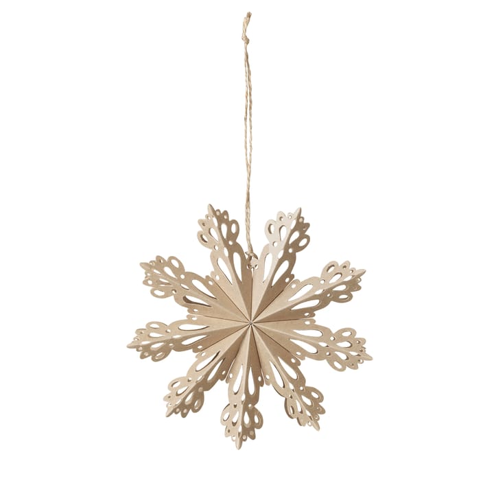 Snowflake joulukoriste natural - Ø 15 cm - Broste Copenhagen