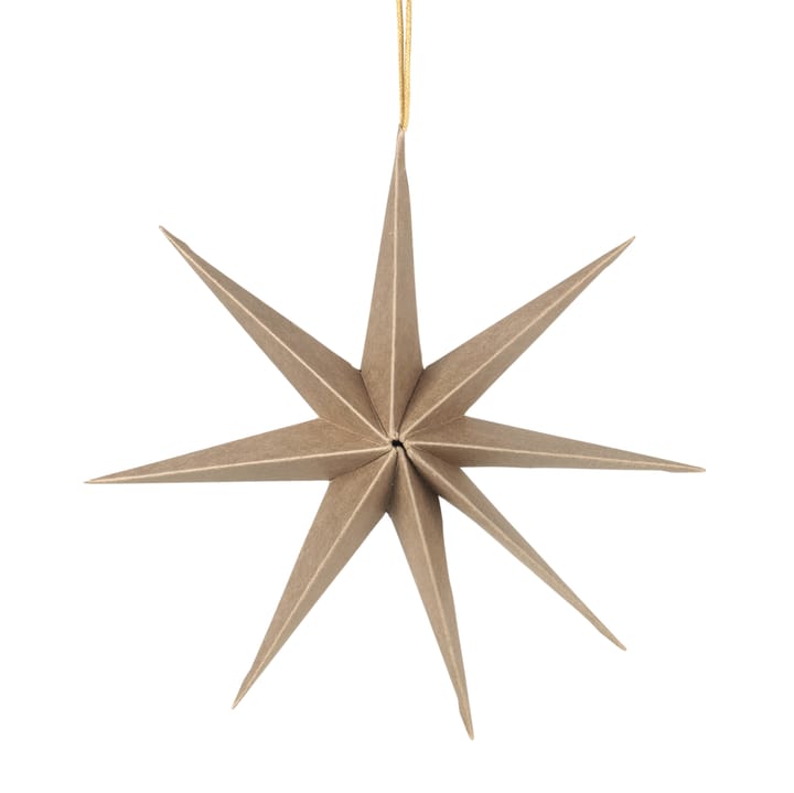 Star paperitähti Ø50 cm, Natural brown Broste Copenhagen