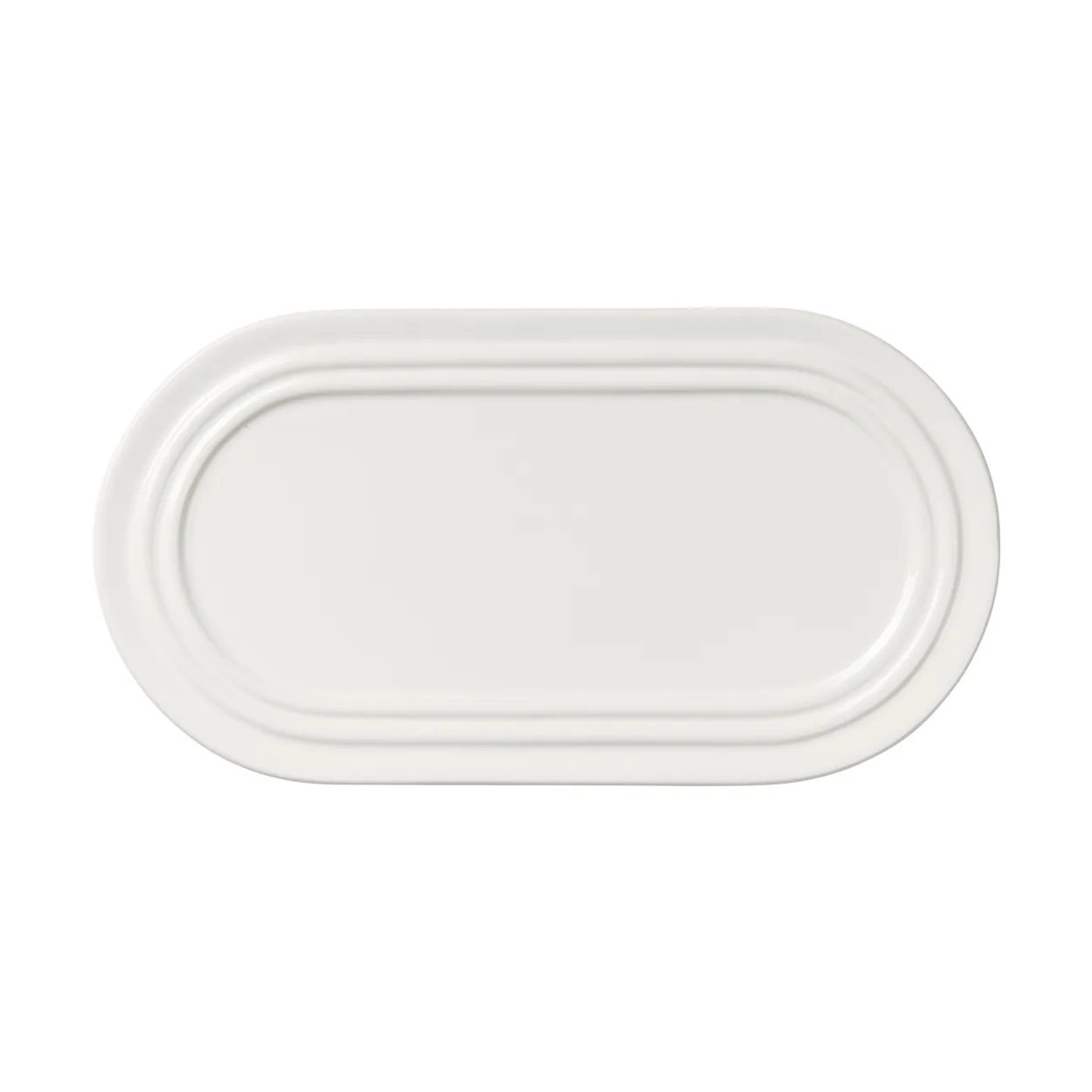 Broste Copenhagen Stevns lautanen, soikea 27,5 cm Chalk white